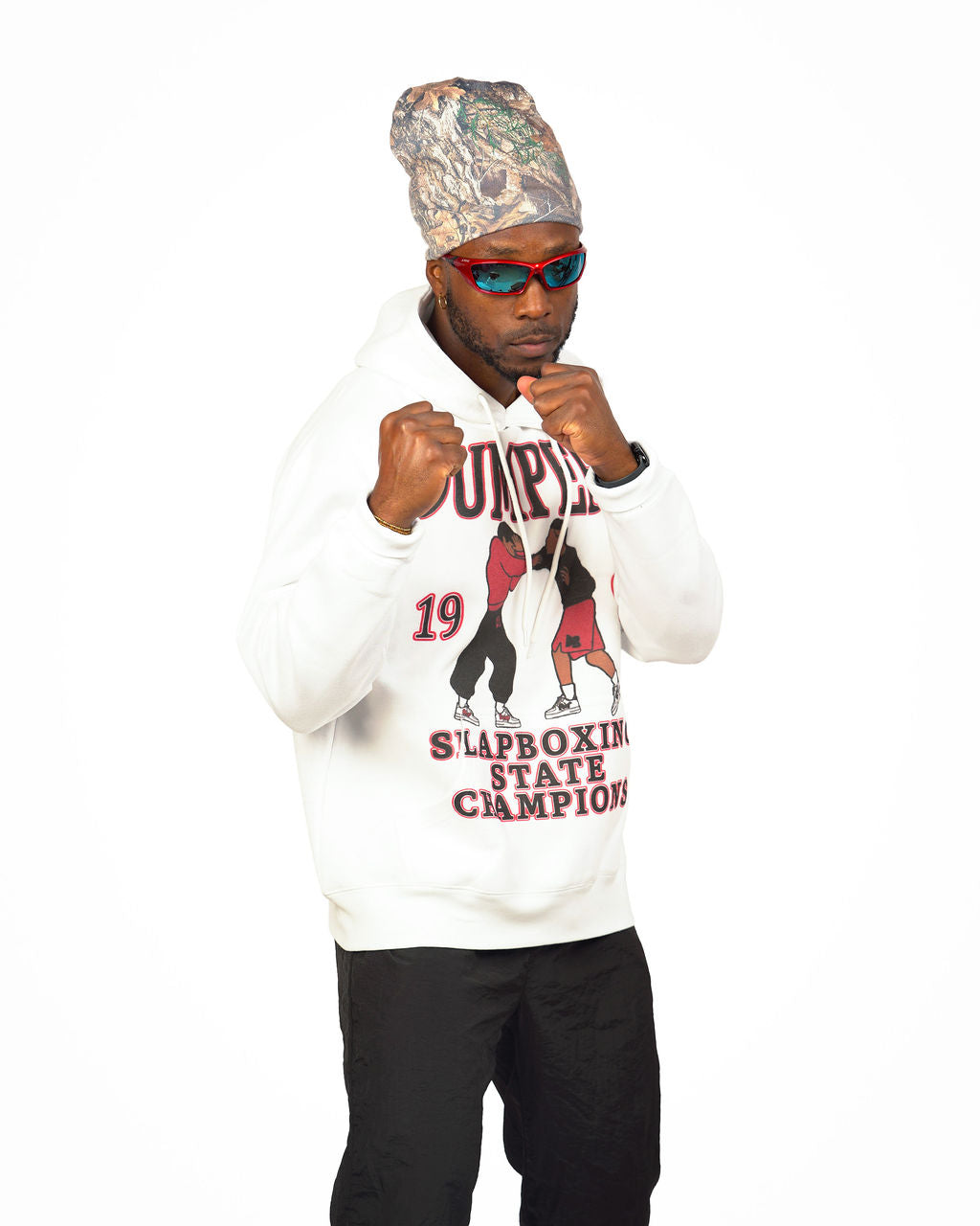 Slapboxing Hoodie in White
