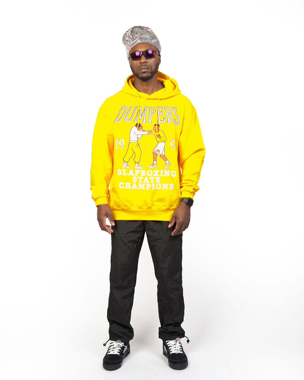 Slapboxing Hoodie in Yellow/Gold