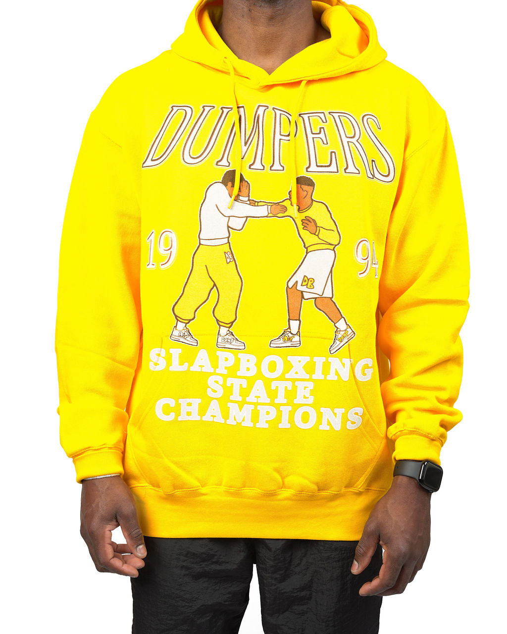 Slapboxing Hoodie in Yellow/Gold