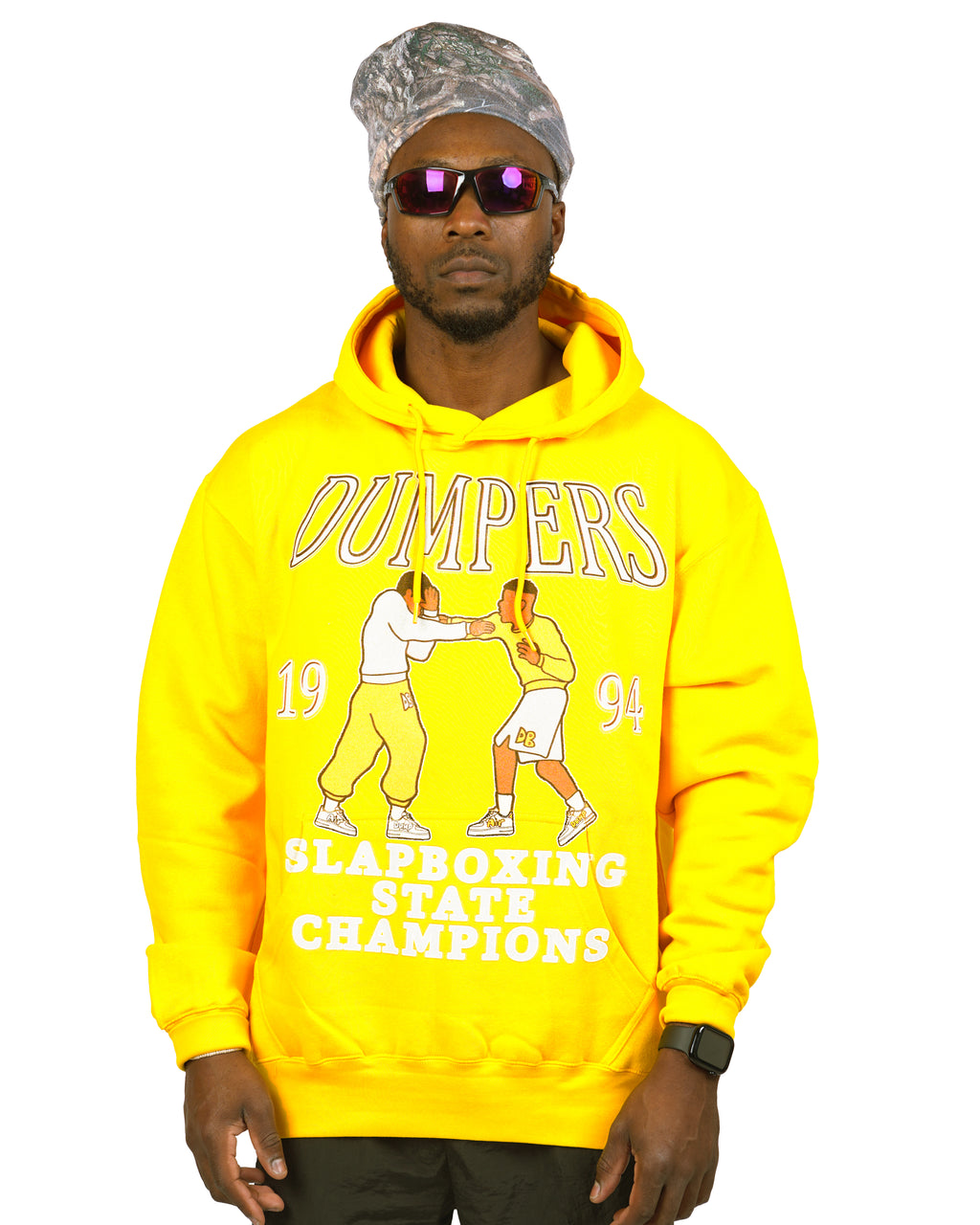 Slapboxing Hoodie in Yellow/Gold